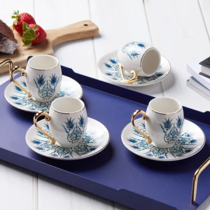 Karaca İznik 6 Person Coffee Cup Set 80 ml