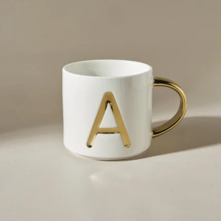 Karaca Letter A Mug 400 Ml White