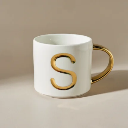 Karaca S Letter Mug 400 Ml White
