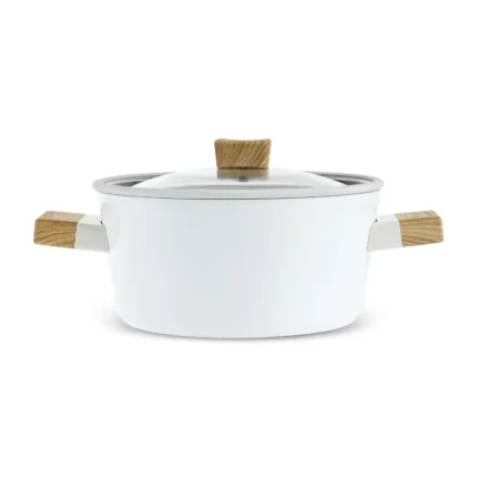 Karaca Swiss Crystal Creamy Wood Pot 24 Cm