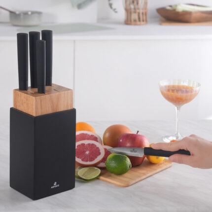 Karaca Viego 6 Piece Knife Set Black
